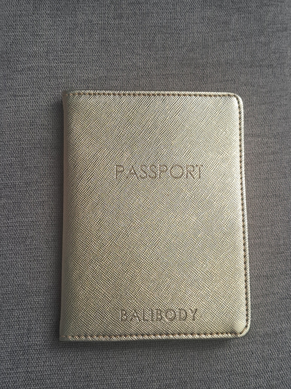 Metallic Gold Passport Holder